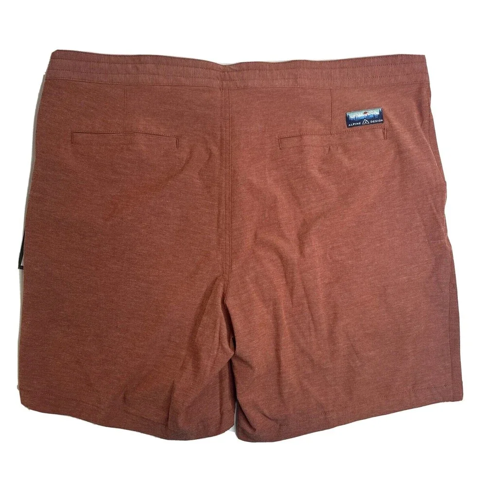 NWT Alpine Design Men's Size 42 Hybrid Hiking Swim Shorts 8” Inseam Zip Pocket - Picture 10 of 11